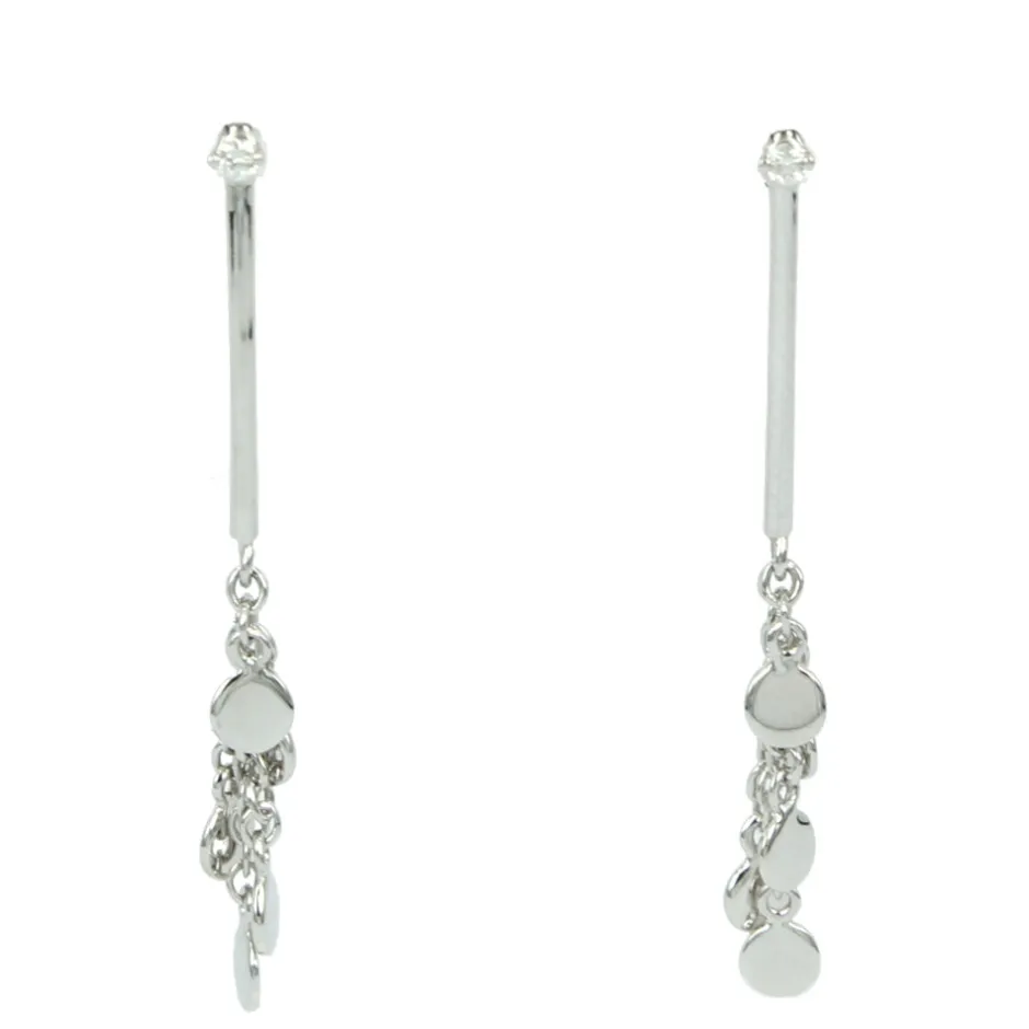 Fashion Orecchini Donna In Oro Bianco e Diamanti Con Cascata Di Petali Bliss Gioielli Outlet Gioielli