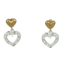 Fashion Orecchini Cuore Giallo Outlet Gioielli