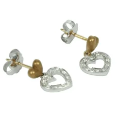 Fashion Orecchini Cuore Giallo Outlet Gioielli