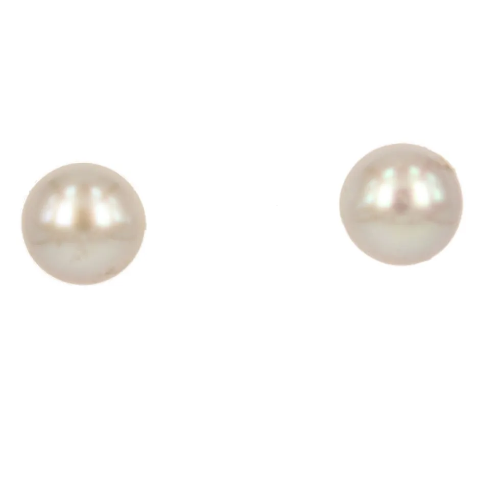 Best Orecchini in Oro Bianco con Perla Coltivata Grigia 7,50 mm. Gioielli Con Perle
