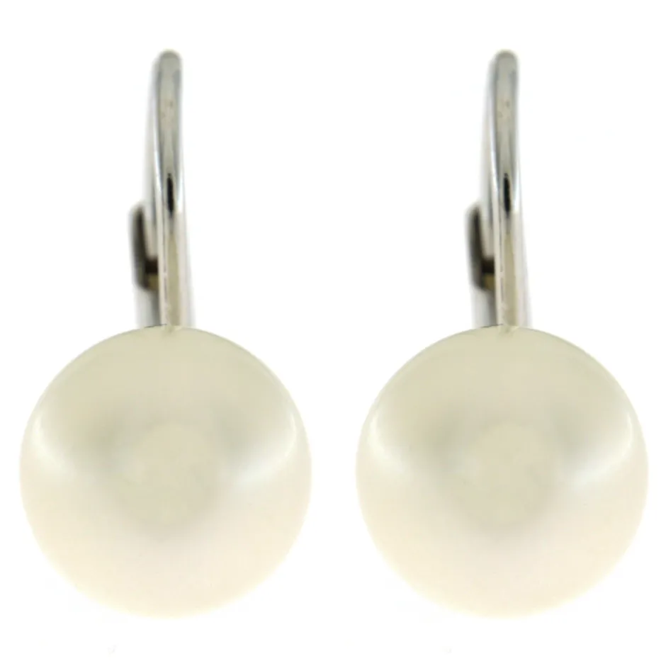 Best Orecchini in Oro Bianco con Perle Coltivate d’Acqua Dolce 7-7,5 mm. Gioielli Con Perle