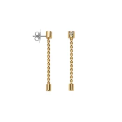 Best Orecchini Fope Aria Pendenti in Oro Giallo con Diamanti Gioielli Fope