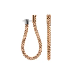 Sale Orecchini Fope Collezione Essentials in Oro Rosa e Bianco Pendenti Gioielli Fope