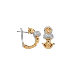 Fashion Orecchini Fope Collezione Eka in Oro Giallo con Diamanti Gioielli Fope