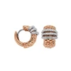 Sale Orecchini Fope Collezione Panorama in Oro Rosa con Diamanti Gioielli Fope