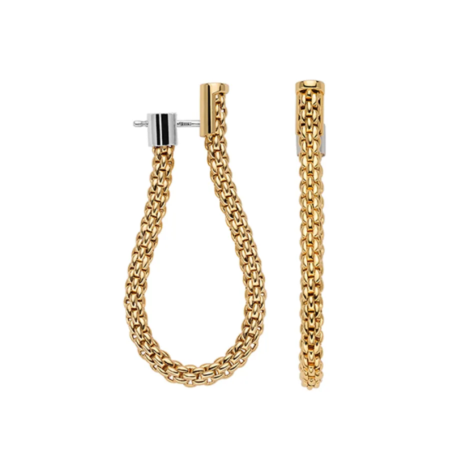 Best Orecchini Fope Collezione Essentials in Oro Giallo e Bianco Pendenti Gioielli Fope