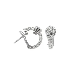Clearance Orecchini Fope Collezione Prima in Oro Bianco e Diamanti Gioielli Fope