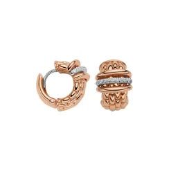 Outlet Orecchini Fope Collezione Panorama in Oro Rosa e Diamanti Gioielli Fope
