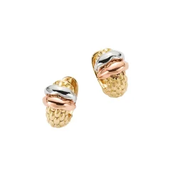 Hot Orecchini Fope Collezione Love Nest in Oro Giallo Gioielli Fope