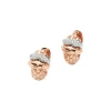 Sale Orecchini Fope Collezione Love Nest in Oro Rosa e Bianco con Diamanti. Gioielli Fope