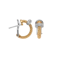 Hot Orecchini Fope Collezione Prima in Oro Giallo e Diamanti Gioielli Fope