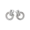 Clearance Orecchini Fope Collezione Solo in Oro Bianco con Diamanti Gioielli Fope