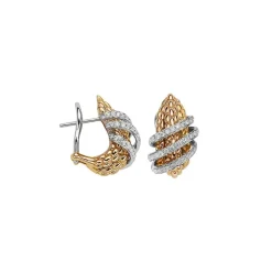 Best Orecchini Fope Collezione Solo in Oro Giallo con Diamanti Gioielli Fope