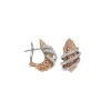 New Orecchini Fope Collezione Solo in Oro Rosa con Diamanti Gioielli Fope