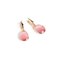 Discount Orecchini Madi Bubble con Quarzo Idrotermale Rosa Gioielli Madi