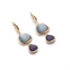 New Orecchini Madi Collezione Nuvole con Quarzi Idrotermali Blu Gioielli Madi