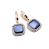 Best Orecchini Madi Laguna Luce con Quarzi Idrotermali Blu Gioielli Madi