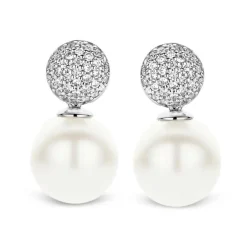 Best Orecchini Pendenti Donna Ti Sento Milano In Argento 925 Con Perla Bianca mm.10 Gioielli Ti Sento Milano