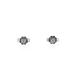 Fashion Orecchini Punto Luce Bliss in Oro Bianco con Diamanti 0,04 Carati Orecchini Punto Luce