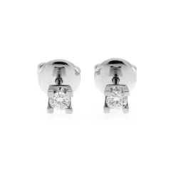 New Orecchini Punto Luce in Oro Bianco con Diamanti di 0,25 carati Orecchini Punto Luce
