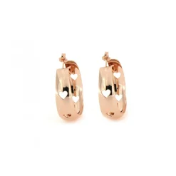 Discount Orecchini Rue des Mille Bombati Cerchio Cuori Traforati Rosa Gioielli Rue Des Mille