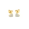 Online Orecchini Rue des Mille Cuore Fissi al Lobo Gialli Gioielli Rue Des Mille
