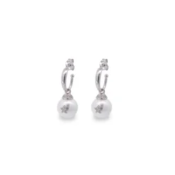 Clearance Orecchini Rue des Mille Galactica Ice Pendenti Perle e Stelle Gioielli Rue Des Mille