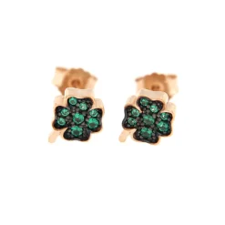 Discount Orecchini Rue des Mille Lobo Zirconi Verde Gioielli Rue Des Mille