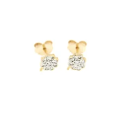 Discount Orecchini Rue des Mille Quadrifoglio Fissi al Lobo Gialli Gioielli Rue Des Mille