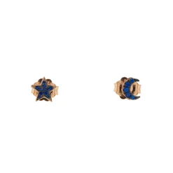 Outlet Orecchini Rue des Mille Stella Luna Fissi al Lobo Rosa Gioielli Rue Des Mille