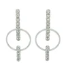 Outlet Orecchini Tennis in Oro Bianco E Diamanti Orecchini