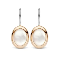New Orecchini Ti Sento Milano In Argento 925 Placcato Rosè Con Madreperla Gioielli Ti Sento Milano