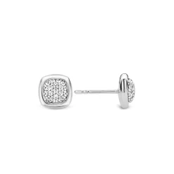 New Orecchini Ti Sento Milano In Argento 925 Con Pavè in Zirconi Gioielli Ti Sento Milano