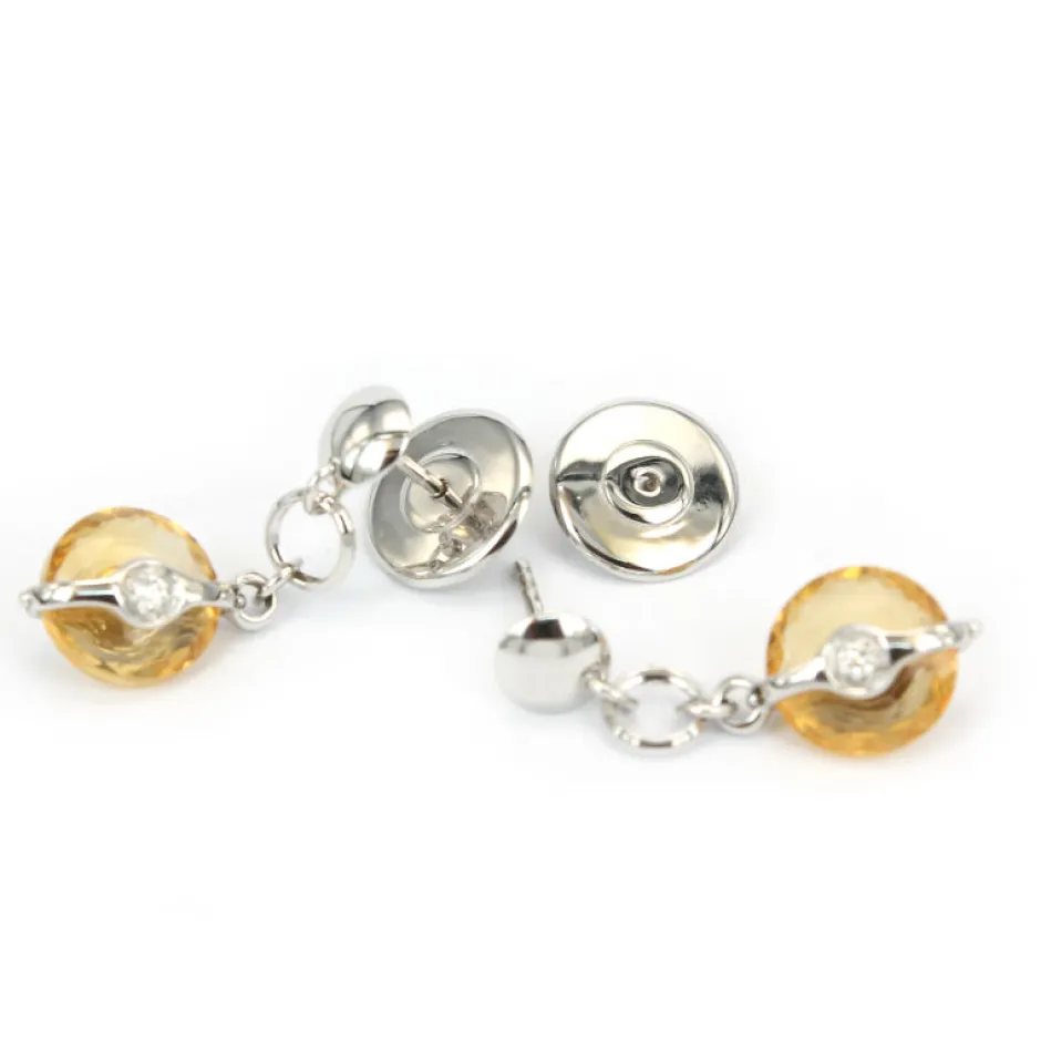 Clearance Orecchini Zancan Quarzo Citrino Ambra Outlet Gioielli