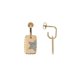 New Orecchino Rue des Mille Medaglia Stella Rosa Gioielli Rue Des Mille