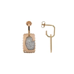 New Orecchino Rue des Mille Medaglia Cuore Rosa Gioielli Rue Des Mille
