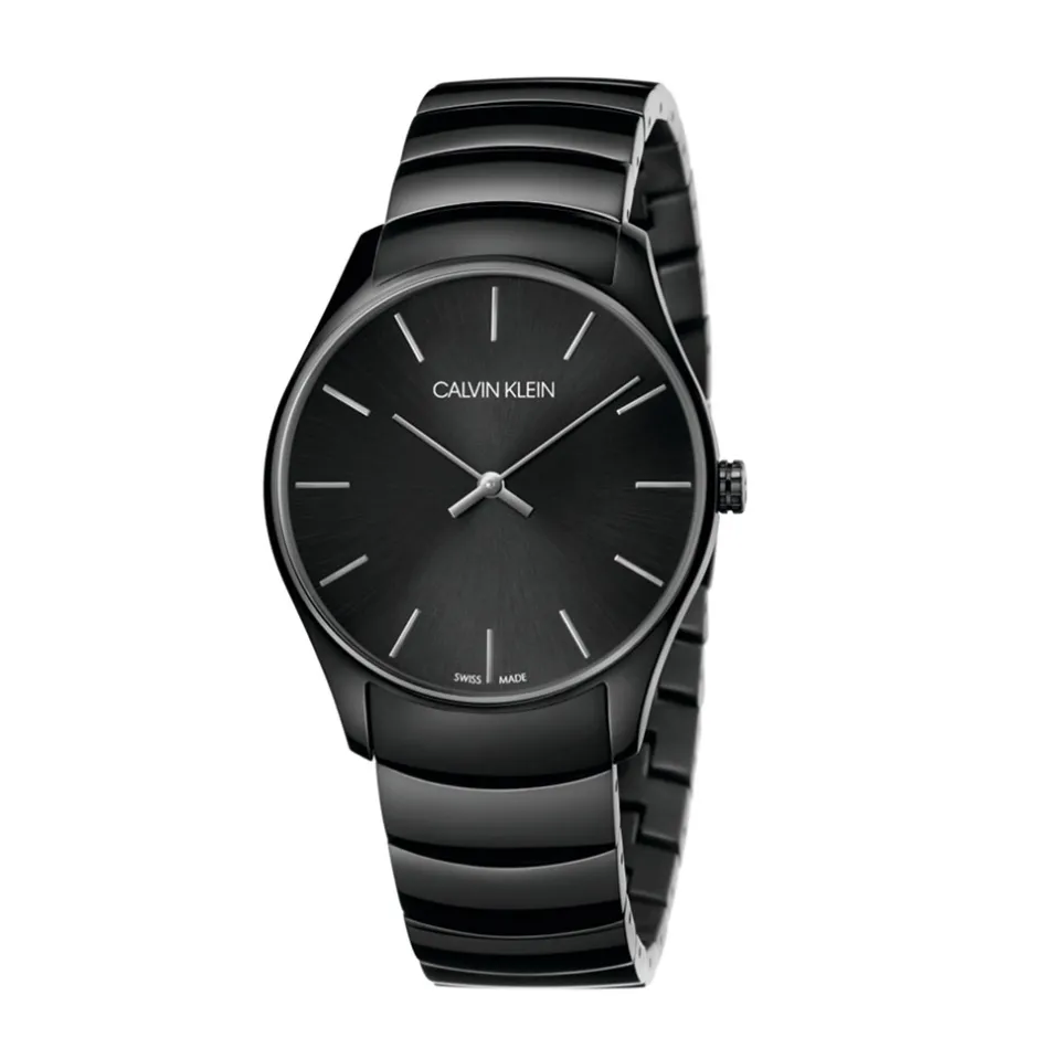 Hot Orologio Calvin Klein Classic MM. 38 in Acciaio PVD Nero con Quadrante Nero Donna Orologi Calvin Klein Donna | Outlet Orologi