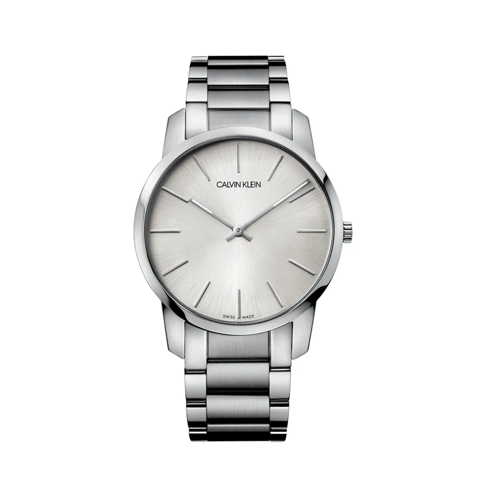Sale Orologio Calvin Klein Collezione City Quartz Acciaio Quadrante Bianco 43 mm Uomo Outlet Orologi | Orologi Calvin Klein Uomo