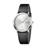Best Orologio Calvin Klein Donna In Acciaio Collezione Minimal Argentè Con Cinturino In Pelle Nero Donna Orologi Calvin Klein Donna | Outlet Orologi