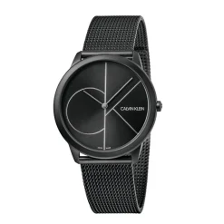 Discount Orologio Calvin Klein Uomo Minimal in Acciaio PVD Nero MM. 40 con Cinturino Maglia Milano Uomo Outlet Orologi | Orologi Calvin Klein Uomo
