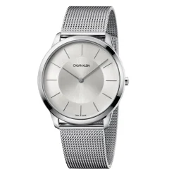 Hot Orologio Calvin Klein Uomo Minimal Argentè MM.40 Con Cinturino Maglia Milano Uomo Outlet Orologi | Orologi Calvin Klein Uomo