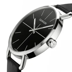 Sale Orologio Calvin Klein Uomo Collezione Even Nero MM. 42 con Cinturino in Pelle Nero Uomo Outlet Orologi | Orologi Calvin Klein Uomo