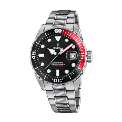 Outlet Orologio Festina Automatico Uomo in Acciaio Quadrante Nero 41 mm Uomo Orologi Festina Uomo