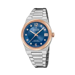 Clearance Orologio Festina Automatico Blu Swiss Made 35 mm Donna Orologi Festina Donna