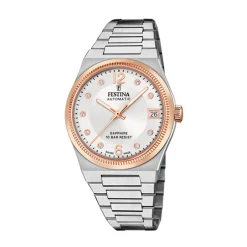 Outlet Orologio Festina Automatico Color Crema Swiss Made 35 mm Donna Orologi Festina Donna