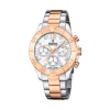 New Orologio Festina Boyfriend Bianco Acciaio Quartz 39 mm Donna Orologi Festina Donna