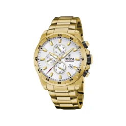 Clearance Orologio Festina Chrono Sport Acciaio Dorato 45 mm Uomo Orologi Festina Uomo