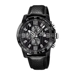 Clearance Orologio Festina Chrono Sport in Acciaio Ricoperto Nero 45 mm Uomo Orologi Festina Uomo