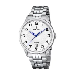 Hot Orologio Festina Classic Bianco Uomo Acciaio 43 mm Uomo Orologi Festina Uomo
