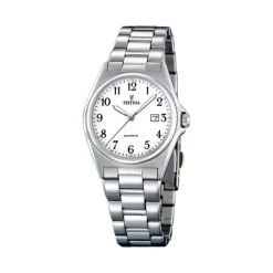 Clearance Orologio Festina Classics Bianco Acciaio Donna Orologi Festina Donna